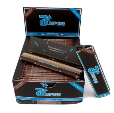 JUMPERS Premium King Size Long Papers ungebleicht Slowburning Zigarettenpapier