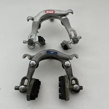 Vintage Racer Brake Caliper Set Center Pull Made In France Silver Racer A13