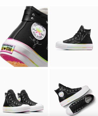NEW Women's CONVERSE All Star Lift Platform Pride A10218C Shoes