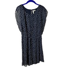 Tacera dress women's size Large sleeveless Polka dot career wear lined