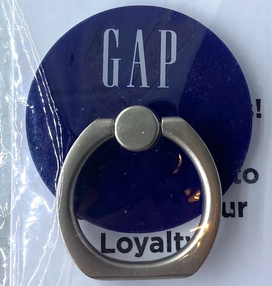 Gap Cell Phone Finger Ring Kickstand Holder 360 Rotation Universal *RARE & NEW* - Image 2 of 3