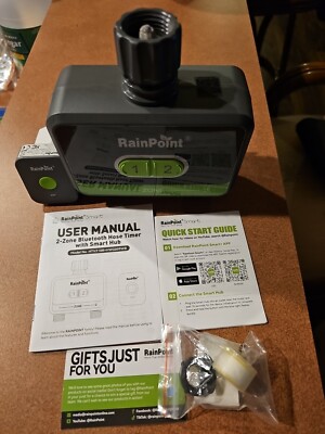 RAINPOINT 2-Zone WiFi Water Timer & Smart Hub -Voice & App Control - 2 Outlet
