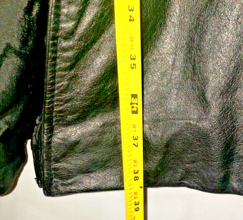 Vintage Express Marque Depose Women Lether Long Jacket Compagnie International - Picture 9 of 13