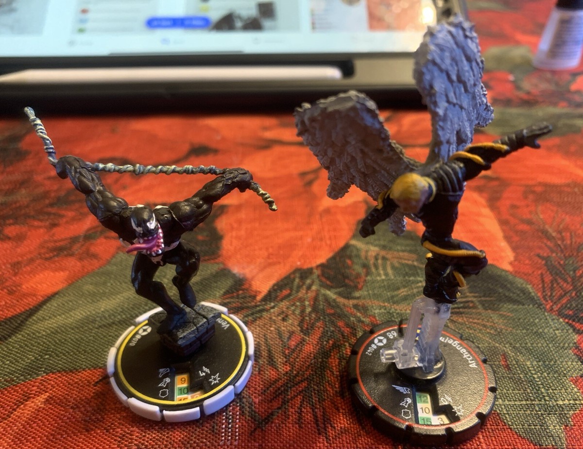 Marvel HeroClix Critical Mass Venom #70 And Archangel # 42-never