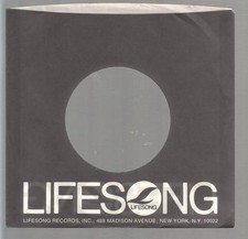 Company Sleeve 45 LIFESONG Black w/ White Lettering on