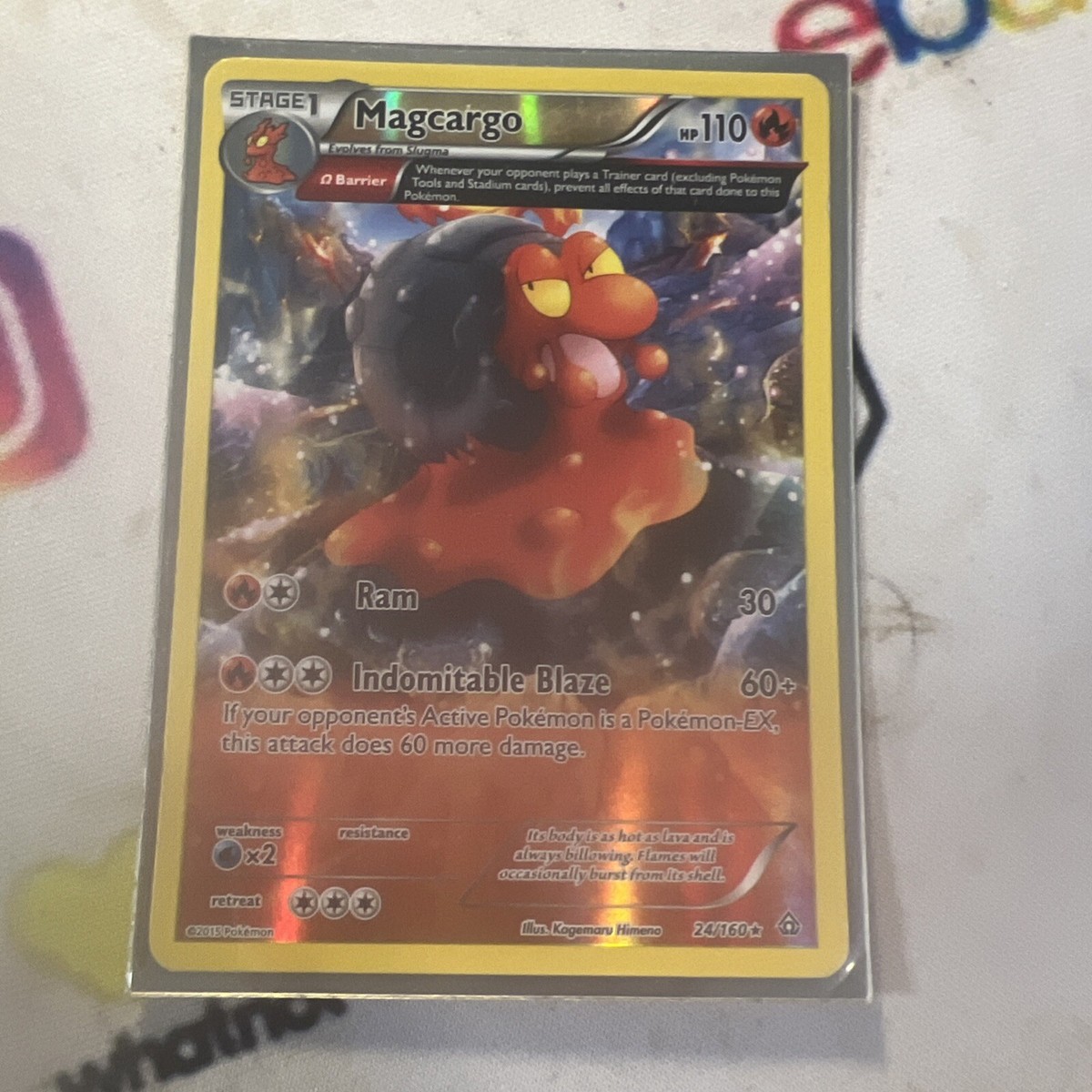 Pokmon TCG Magcargo Primal Clash 24/160 Holo Rare