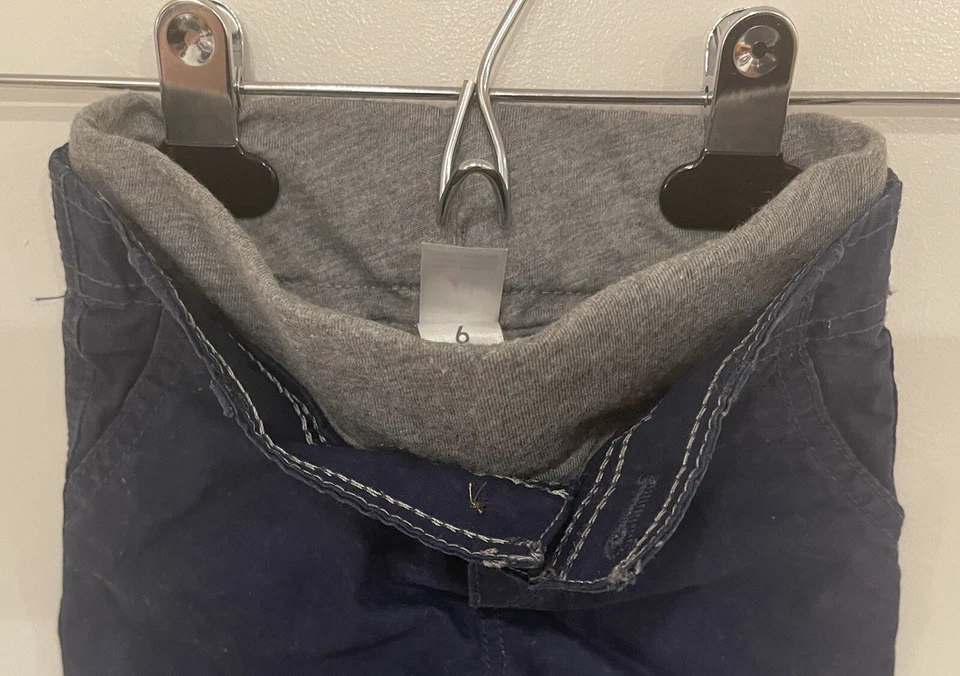 Pantalones Carters Bebé Niño Cintura Elástica Pull-On Acogedores Forrados Algodón Azul Marino 6 M Foto 4 de 4