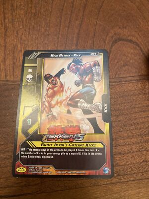 Epic Battles Tekken5 Trading card Bruce Irvin's Catling Kicks High Attack C54 