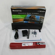Red Pandigital Handheld Wand Scanner No PC Required Model PANSCN08R