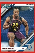 2019 Donruss #274 Ben Banogu Press Proof Red