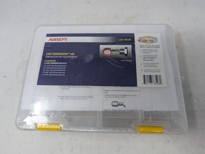 BRAND NEW AIRSEPT 76526 Line Terminator SAE Line Block-Off Assortment (CS)