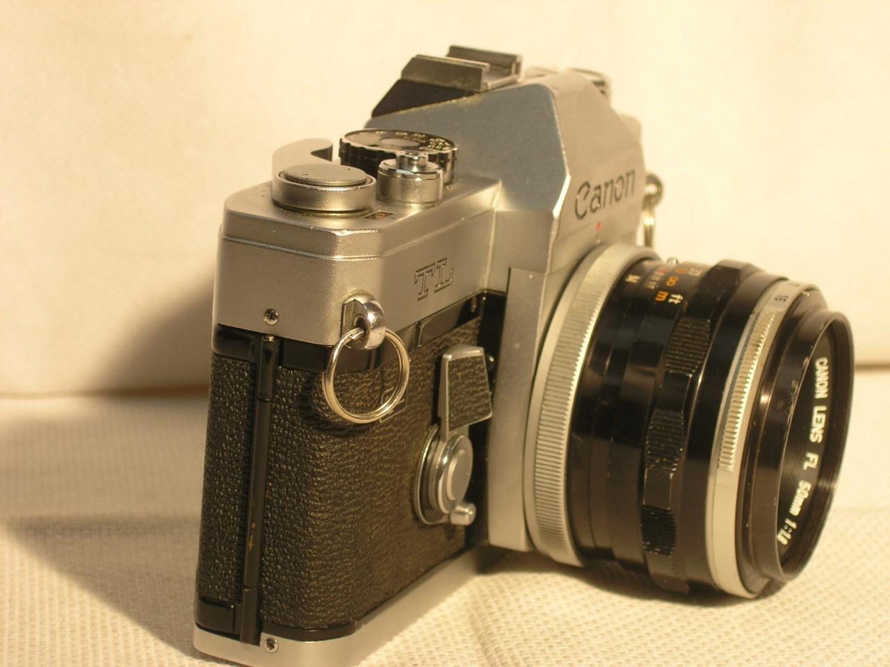 Canon TLQL 35mm Film SLR Camera With 50mm F1.8 FL Lens eBay