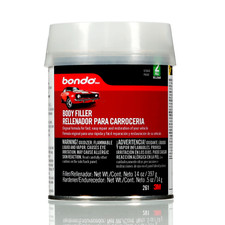 Bondo AUTO BODY FILLER 14 oz Hardener Metal Wood Masonry Fiberglass Marine 261