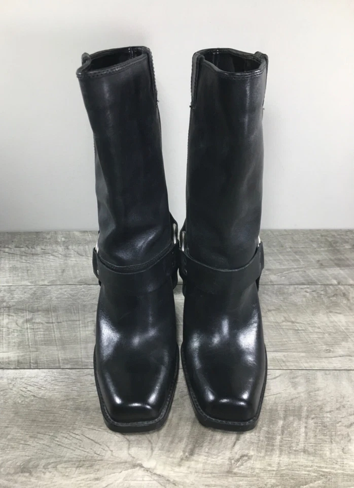 Botas Harley-Davidson Nina negras punta suave motociclista motociclista para mujer talla 10 Foto 3 de 4