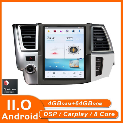 For Toyota Highlander 2014-2018 Android Tesla Car Radio 2 Din Stereo Receiver