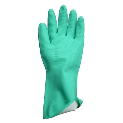 Safetyware Chemical Resistant Flocklined Nitrile Kitchen Dishwashing Work Gloves - Picture 6 of 7