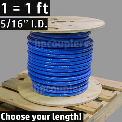 5/16'' ID FlexFab 5526 Blue Silicone Heater Hose 8mm 350F Radiator Coolant .31''
