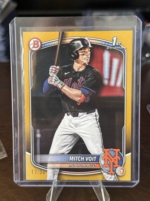 Bowman 2023 Draft 1st Rookie Yellow /50 Mitch Voit BD-71 New York Mets