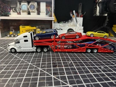 CUSTOM MADE CAR HAULER TRAILER FOR DCP 1/64 TRUCKS (READ Description!!)
