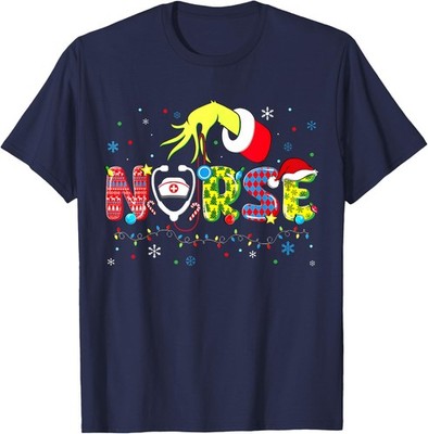 Funny Christmas Nurse Medical Christmas Icu Nicu Unisex T-Shirt