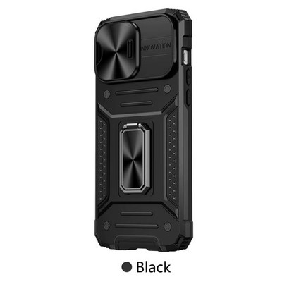 Nillkin iPhone 13 Pro Max Hülle CamShield Pro Magnet Case Serie Schwarz