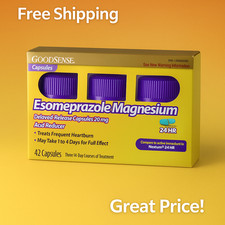 GoodSense Esomeprazole Magnesium 20mg, 42 Capsules - Acid Reducer for Heartburn
