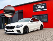 Schwert Frontspoiler aus ABS für Mercedes Benz C 43 AMG Facelift schwarz glanz