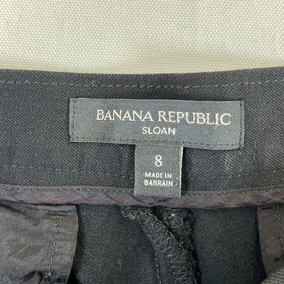 Pantalones de vestir para mujer Banana Republic negros ajustados al tobillo talla 8 Foto 4 de 4