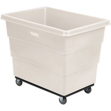 16 Bushel Plastic Bulk Box Truck Steel Chassis Base White 42-3/5"L x 30"W x