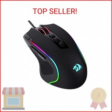 Redragon M612 Predator RGB Gaming Mouse, 8000 DPI Wired Optical Mouse with 11 Pr