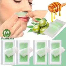 Instant hair removal Wax Strips Hypoallergenic Facial Wax Strips All Skin Types