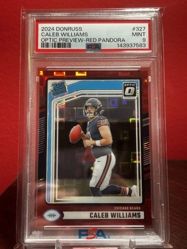 2024 Panini Donruss - Rated Rookie Caleb Williams #327 Optic Preview Red Pandora