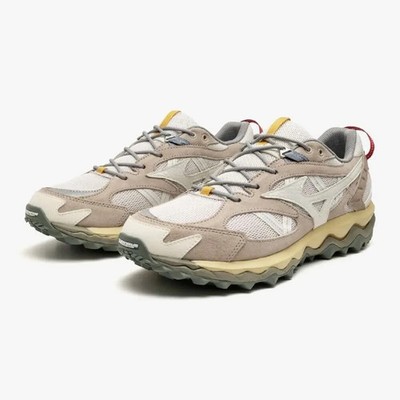 Mizuno Wave Mujin TL Dark Beige Off White Orange D1GA251302 Men's Size oki