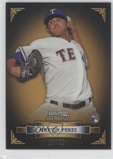 2012 Bowman Sterling Gold Refractor 18/50 Martin Perez #18 7c5