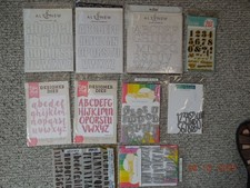 LOT 8 ALTENEW , ECHO PARK TIM HOLTZ STAMPS DIES YOU CHOOSE NUMBERS LETTERS