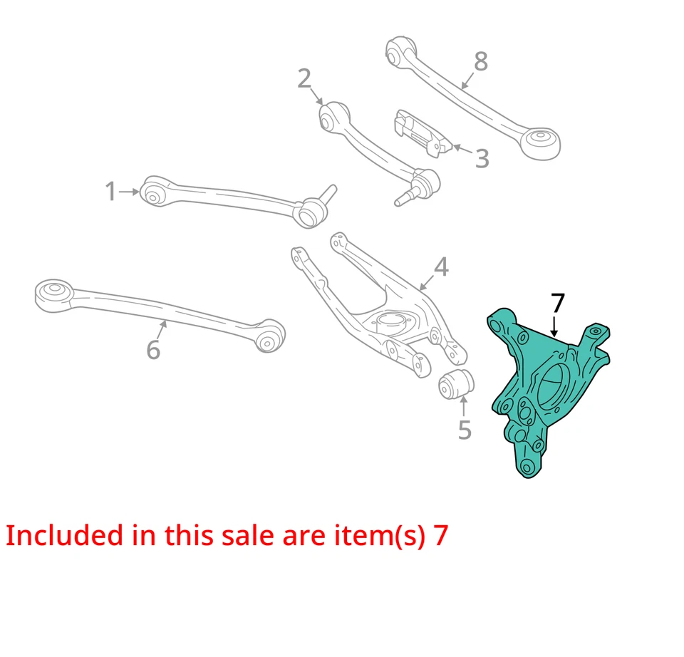 BMW M2 M3 M4 2015-2020 eje trasero buje nudillo izquierdo fabricante de equipos originales usado Foto 3 de 4