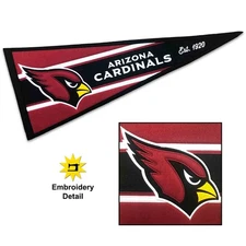 Arizona Cardinals Embroidered and Wool Pennant