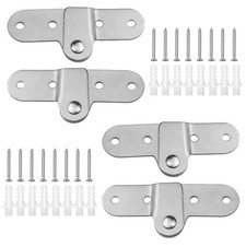 Concealed Metal Door Pivot Hinges 180 Degree Left Right 2 Pairs 4 Pcs Box