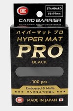 KMC Hyper Mat Pro Black Sleeves - 100 Count - MTG Magic Gathering Pokemon