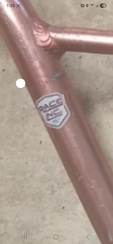 Manillar de aleación Old School nunca cortado extremadamente limpio buen estado Foto 3 de 4