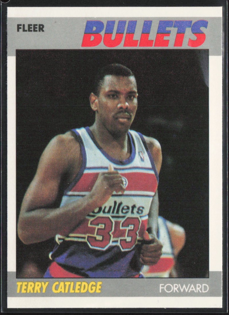 Terry Catledge 1987-88 Fleer #18 RC Washington Bullets