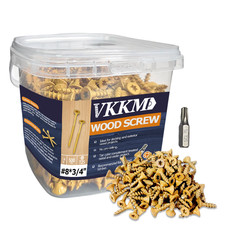 Yellow Torx Wood Deck Screws High Hardness Outdoor Fasteners With Free Bit