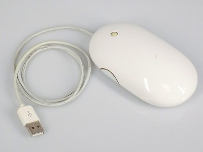 Original Apple A1152 EMC 2058 Mighty Mouse, White, USB Optische Maus, Weiß, TOP