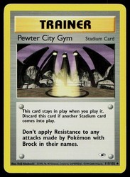 Pewter City Gym 115/132 Gym Heroes Uncommon Trainer