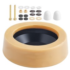 VEVOR Extra Thick Toilet Wax Ring Kit with Brass Bolts Fits 3/4-Inch Drain Pipes