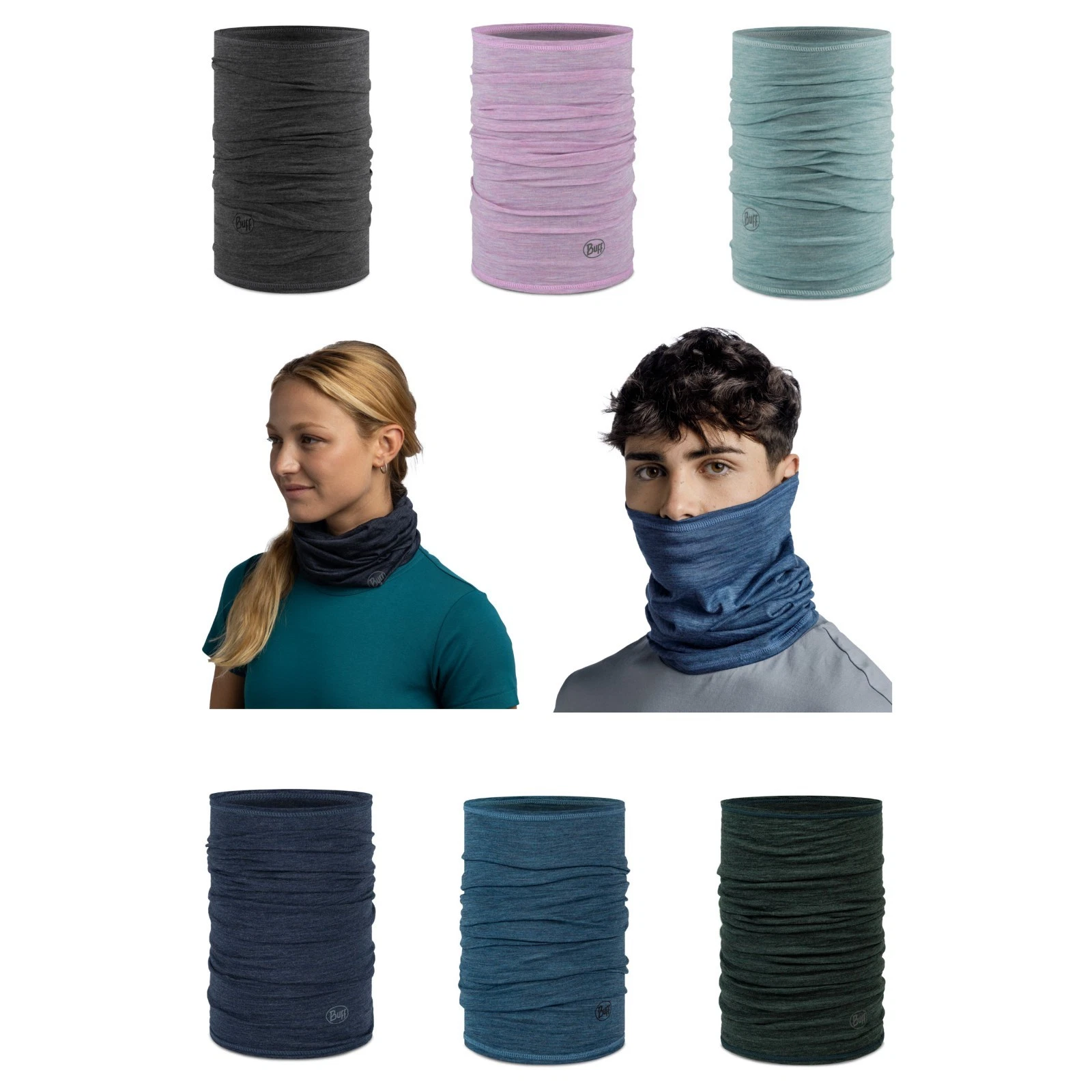 Buff Neckwear Merino Wool Lightweight Neck Tube Warmer Snood Bandana Face Mask
Opens in a new window