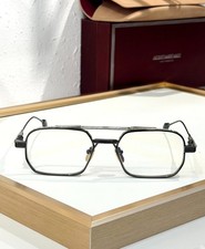 JACQUES MARIE MAGE DEAVER Silver Square Clear Lens Optical Glasses 54-19-146 