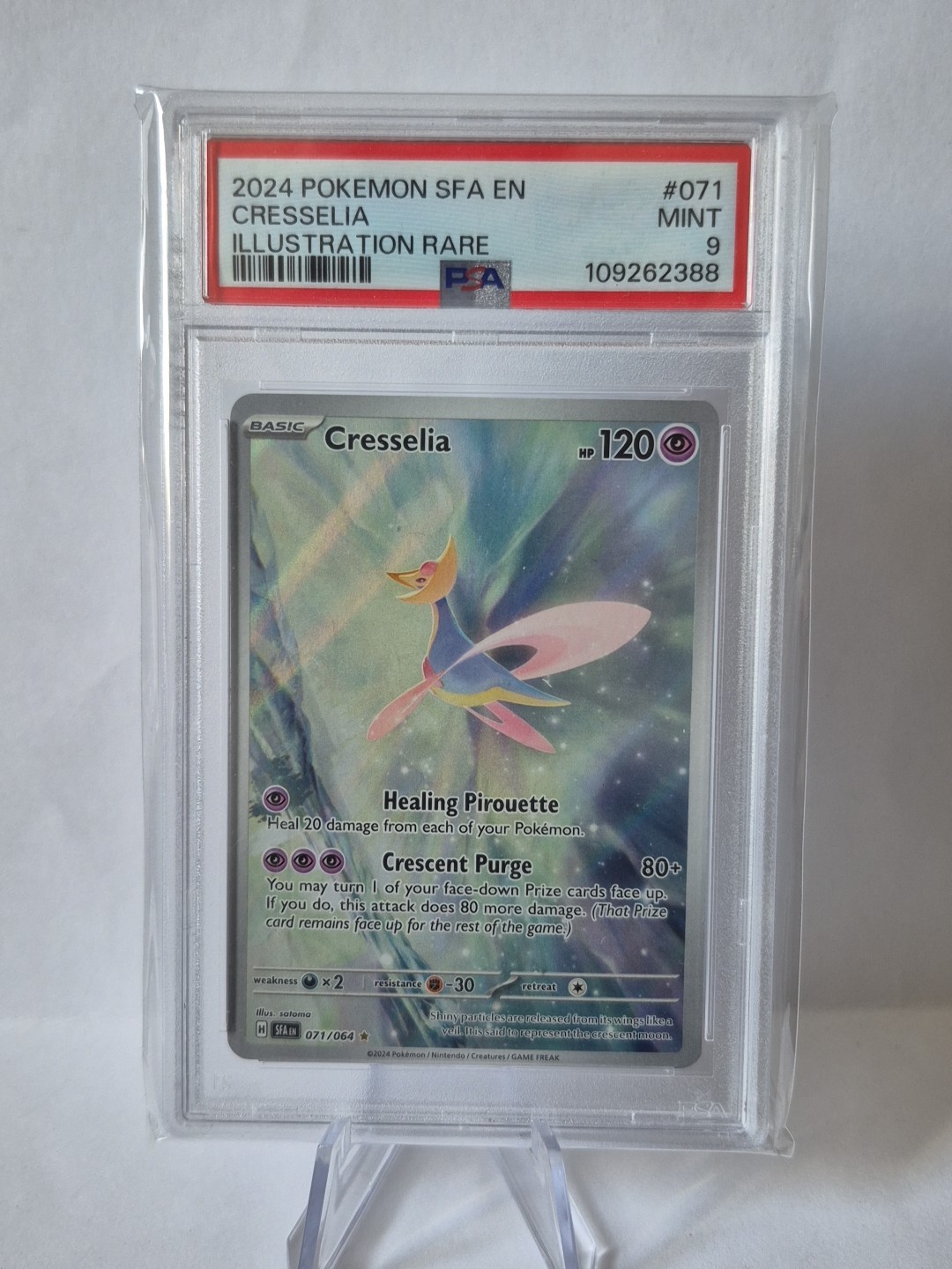113137110 Cresselia 2024 Pokemon SV Shrouded Fable - SFA EN #71 PSA 9