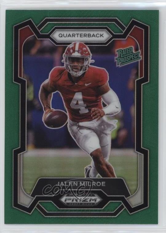 2024 Panini Prizm Draft Picks Green Prizm Jalen Milroe #122 1k3z