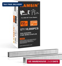 7110 71 Series 22 Gauge Galvanized Upholstery Staples 10,000 Per Box  3/8-Inch 